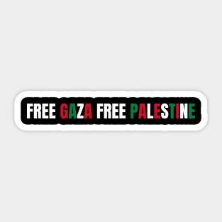 FREE GAZA FREE PALESTINE Sticker